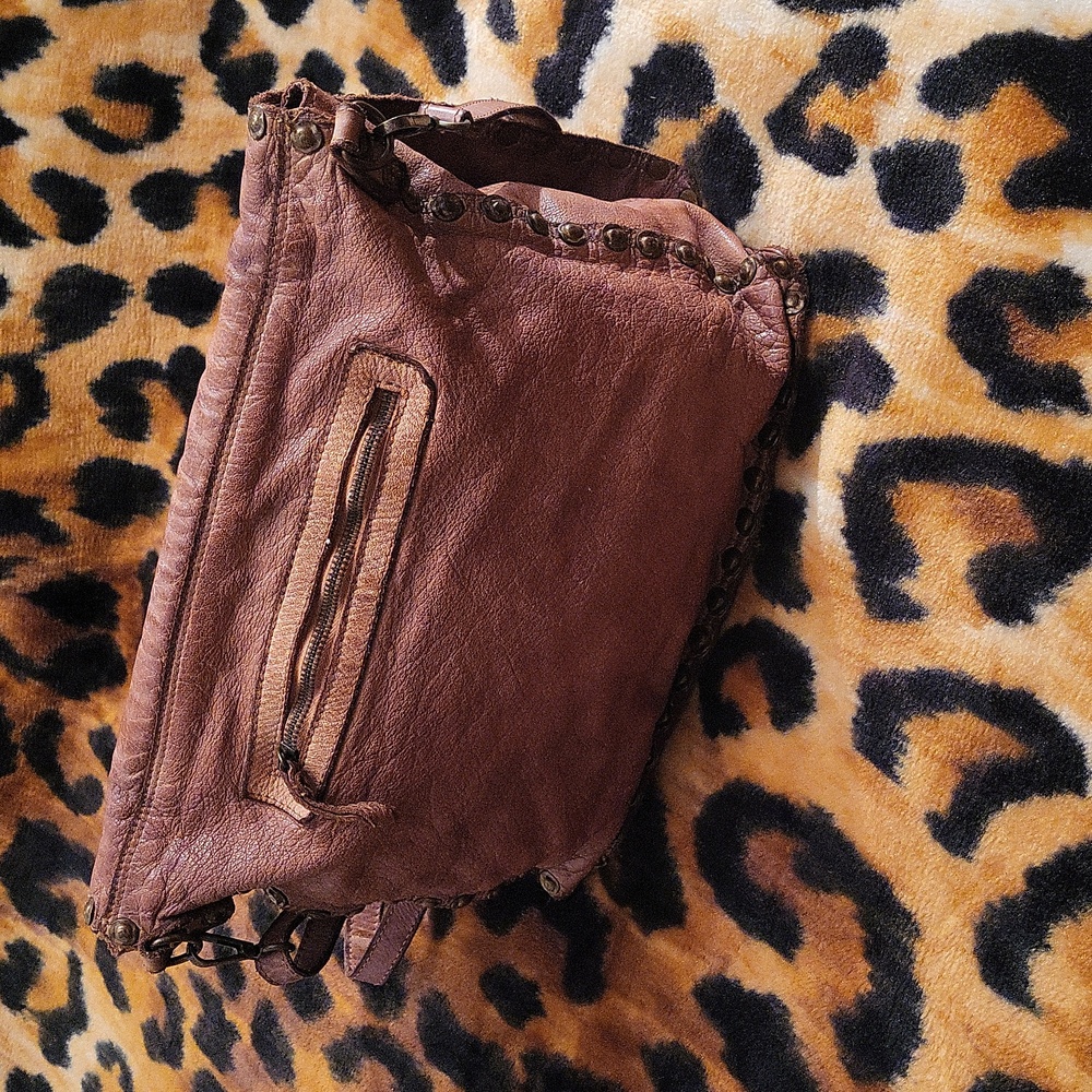 Genuine leather bag from distressed leather,Italy - Picture 2 of 16